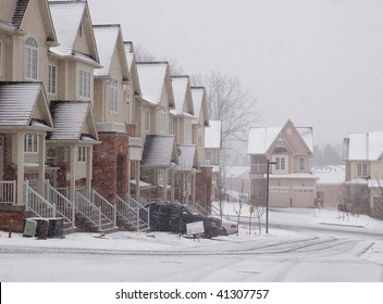 Snowfall In Georgetown, Ontario