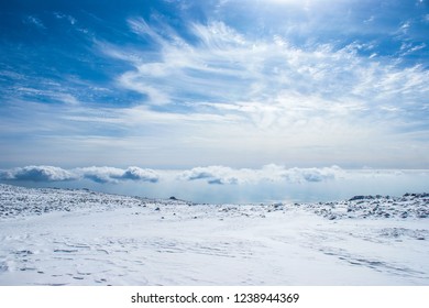 Snowfield With Sky 