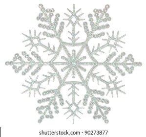 Snowflake On A White Background