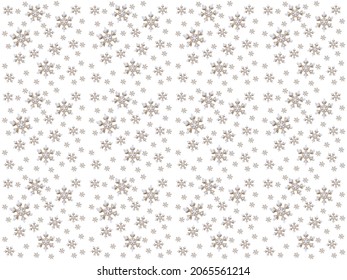 Snowflake pattern. Snowflake simple seamless pattern. snow on a white background. Abstract wallpaper wrapping decoration. Winter symbol, Merry Christmas holiday, Happy New Year 