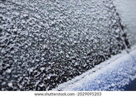 Similar – Image, Stock Photo frosty morning in March…