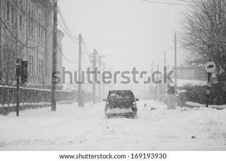 Similar – Image, Stock Photo Winter path…