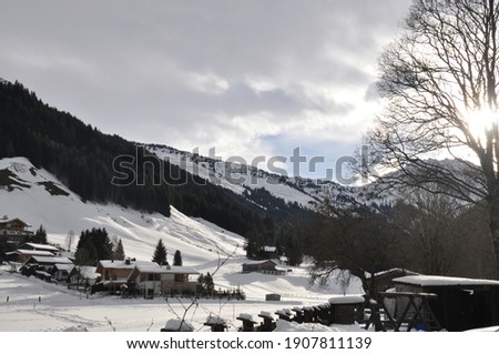 Snowlandscape of Aschau Kirchberg in Tirol