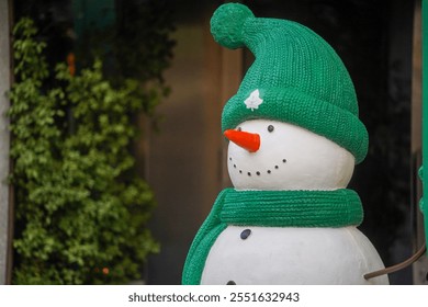 snowman close-up of an artificial snowman. detail. - Powered by Shutterstock