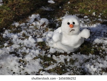 Snowman Melting Sun Thaw Warm Winter Stock Photo 1656586252 | Shutterstock