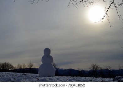 雪だるま シルエット の写真素材 画像 写真 Shutterstock