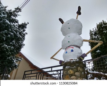 snowman upside down