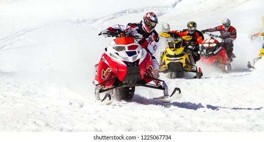 Snowmobile Championship Race