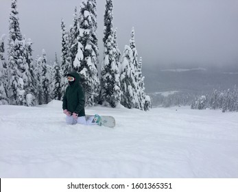 Snowscapes At Big White Ski Resort In Kelowna, British Columbia, Canada.