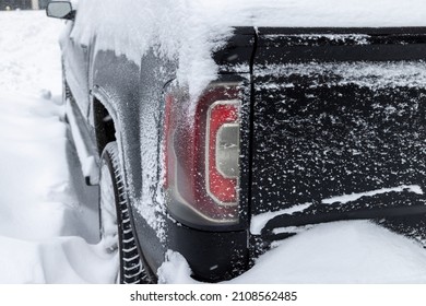 Snowstorm Blizzard In Toronto, North America, That Causes Public Transportation Disruptions, Traffic Delays, Emergency, School Closings And Heavy Cleanup.