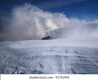 Snowstorm In The Mountains