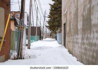 A Snowy Back Alley.