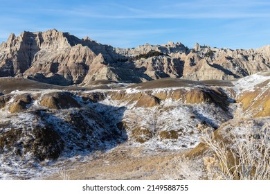 A Snowy Day At Badlands National Park In South Dakota Snow Winter