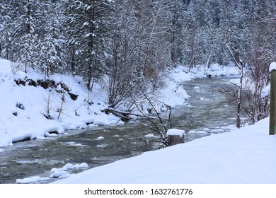 Snowy Day At Mission Creek Greenway