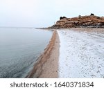 A snowy Lake McConaughy on Christmas Day