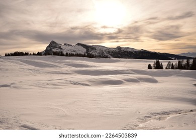 Snowy mountains in Trentino South Tyrol
