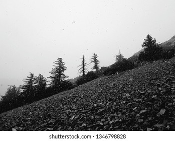 Snowy Mountian Scenery