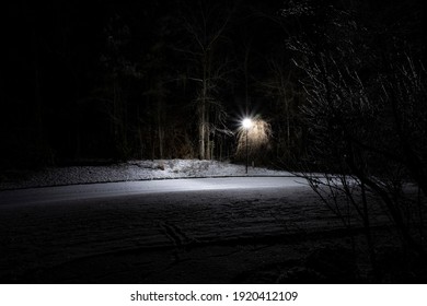 Snowy Night in North Alabama