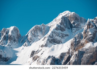 Snowy peaks in Canfranc Valley in the Pyrenees - Powered by Shutterstock