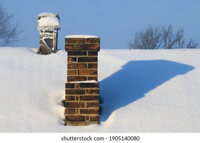 Snowy Roof Chimney Beast East 2021 Stock Photo 1905140080 | Shutterstock