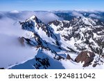 The Snowy Summit of Mt Ellinor in The Olympic Mountain Range. 
Olympic National Park, Washington