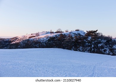Snowy sunny Ticha Sarka in the Winter, Nature Reserve in Prague - Shutterstock ID 2110027940