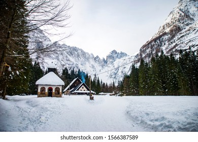 Snowy Tamar Valley In Slovenia