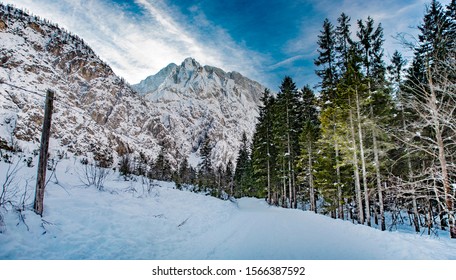 Snowy Tamar Valley In Slovenia