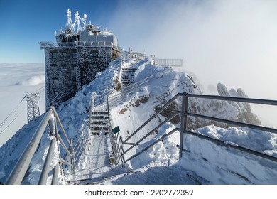 Snowy, winter, High Tatra Mountains view, Lomnicky Peak Stit, Slovakia