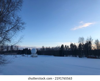 Snowy Winter In A Nordic Forest