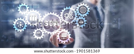 SOA. Service Oriented Architecture under principle of service encapsulation.