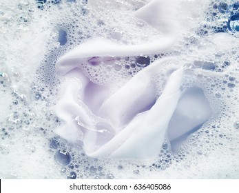 Soak a cloth before washing, white cloth - Shutterstock ID 636405086