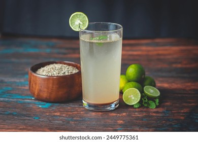 soaking raw cumin seeds drinks or cumin powder drinks called "Jal jeera" in India for healthy digestion.	
 - Powered by Shutterstock