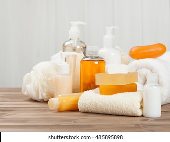 Soap Bar And Liquid. Shampoo, Shower Gel. Towels. Spa Kit