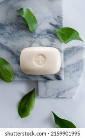 Soap Bar On Marble Stone Hand Care Product