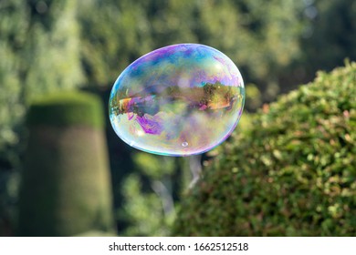 Soap bubble with Beautiful reflection