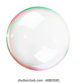 Soap Bubble Isolated On White