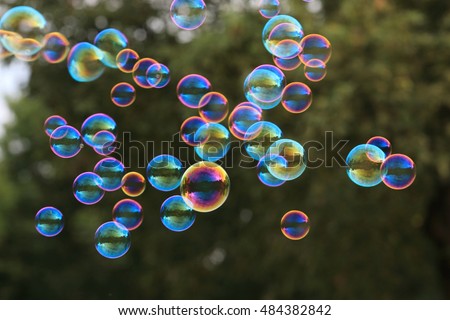 Similar – Image, Stock Photo Nu blow times fast ! (Boy portrait with soap bubbles, detail)