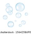 blue bubbles isolated
