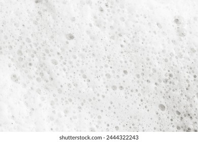 Soap bubbles texture. Black teflon frying pan cleaning. White suds pattern. Liquid detergent foam. Closeup shampoo bubbles. Washing dishes background. White foam on lake surface closeup structure. - Powered by Shutterstock