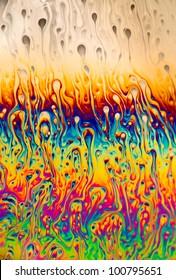 Soap Film Macro Closeup Vertical