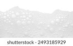 Soap foam or shampoo Soap foam texture or shampoo surface with bubble isolated with clipping path on background.