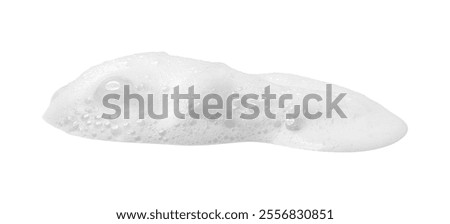 Soap foam or shampoo Soap foam texture or shampoo surface with bubble isolated with clipping path on background.