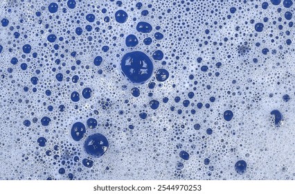Soap foam texture with large bubbles