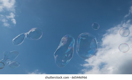 soapbubbles in the sky