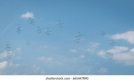 soapbubbles in the sky