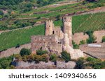 The so-called castle "Ehrenfels" near Rüdesheim / Germany on the Rhine