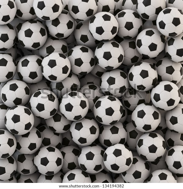 Soccer Ball Background Stock Photo (Edit Now) 134194382