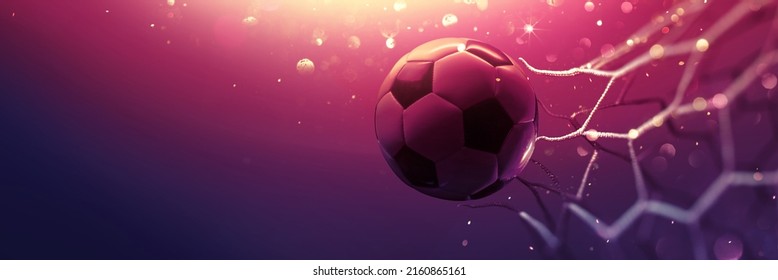 Soccer Ball Flying Into the Goal - Shutterstock ID 2160865161