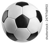 Soccer ball, Football, isolated on white background, clipping path, full depth of field